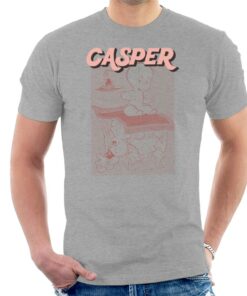 Casper The Friendly Ghost Characters On Flying Carpet Men’s T-Shirt