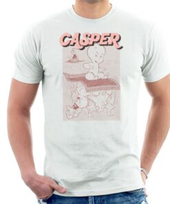 Casper The Friendly Ghost Characters On Flying Carpet Men’s T-Shirt