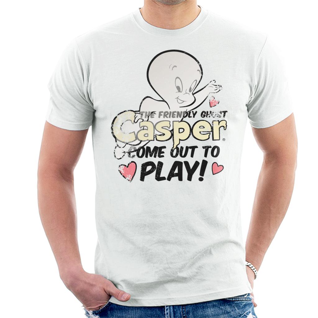 Casper The Friendly Ghost Come Out And Play Men's T-Shirt Casper The Friendly Ghost Come Out And Play Men's T-Shirt