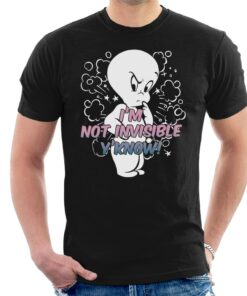 Casper The Friendly Ghost Cross I’m Not Invisible Y’Know Men’s T-Shirt