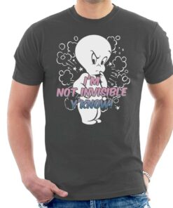 Casper The Friendly Ghost Cross I’m Not Invisible Y’Know Men’s T-Shirt