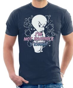 Casper The Friendly Ghost Cross I'm Not Invisible Y'Know Men's T-Shirt 2 Casper The Friendly Ghost Cross Im Not Invisible YKnow Mens T Shirt 3