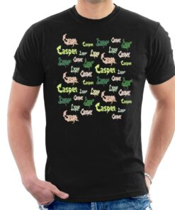 Casper The Friendly Ghost Logo Fonts Men’s T-Shirt