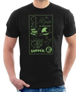 Casper The Friendly Ghost Pop Zop Slam Stamp Men’s T-Shirt