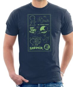 Casper The Friendly Ghost Pop Zop Slam Stamp Men’s T-Shirt
