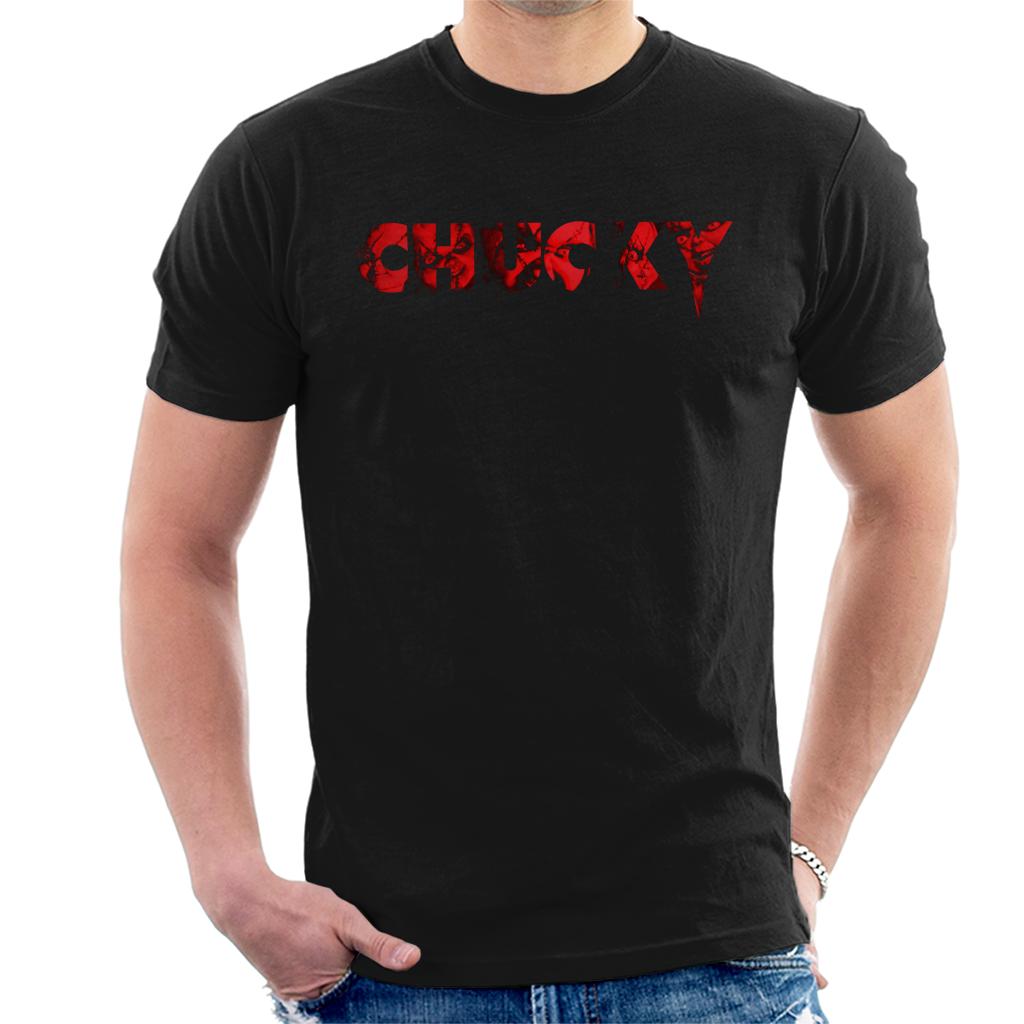 Child's Play Chucky Logo Bold Face Men's T-Shirt Child's Play Chucky Logo Bold Face Men's T-Shirt