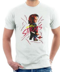 Chucky Childs Play 2 Snitches Get Stitches Men’s T-Shirt