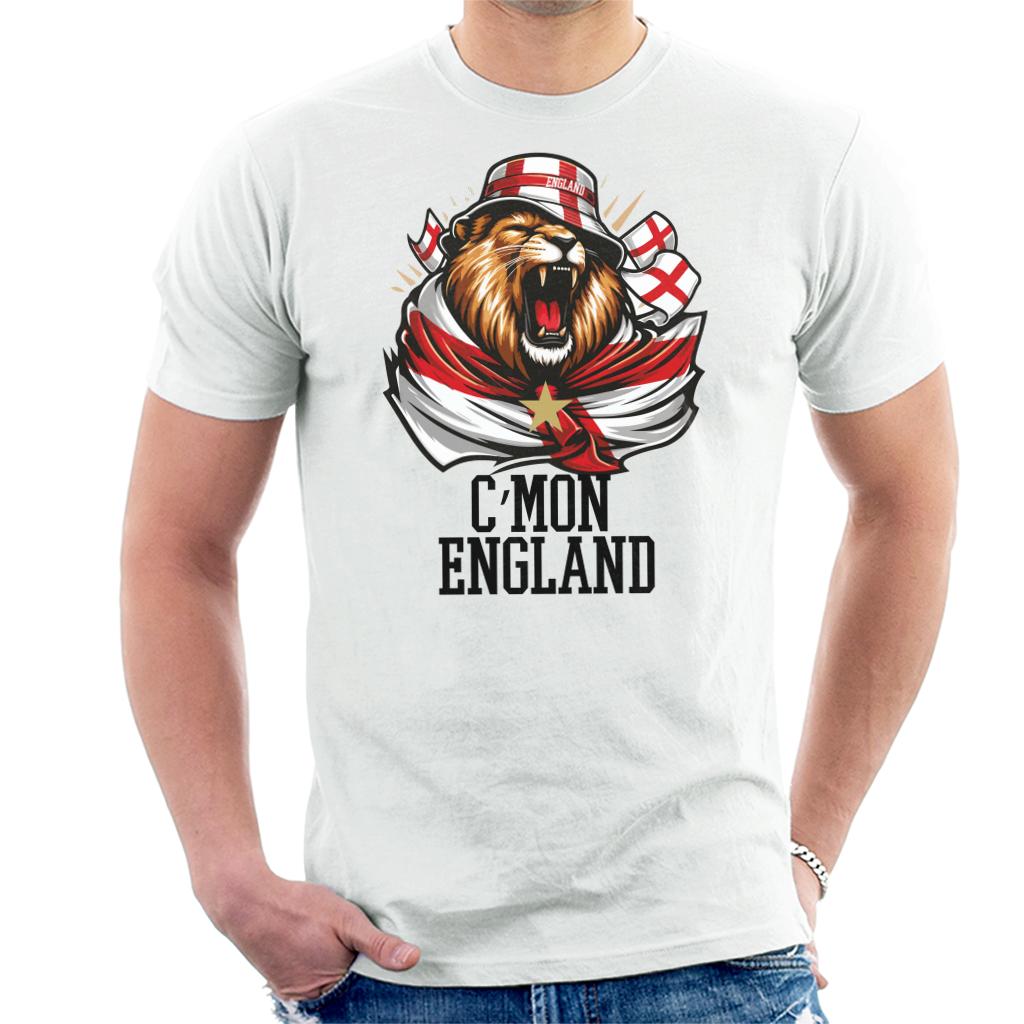C'mon England Flag Lion Roar Euro Football England Euro Football Men's T-Shirt C'mon England Flag Lion Roar Euro Football England Euro Football Men's T-Shirt